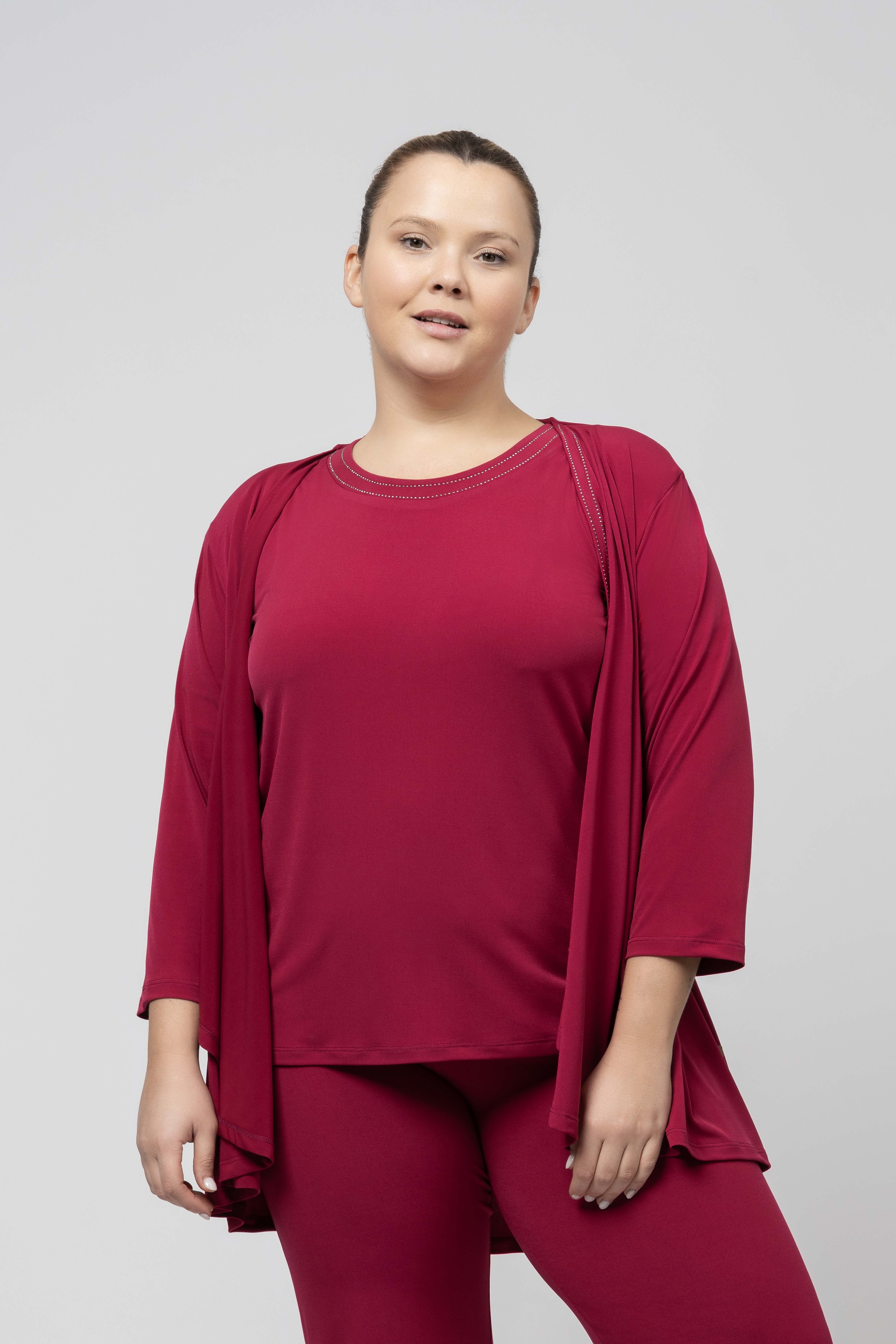 242021 - Conjunto em malha liso Coleção Primavera Verão Tamanhos Grandes