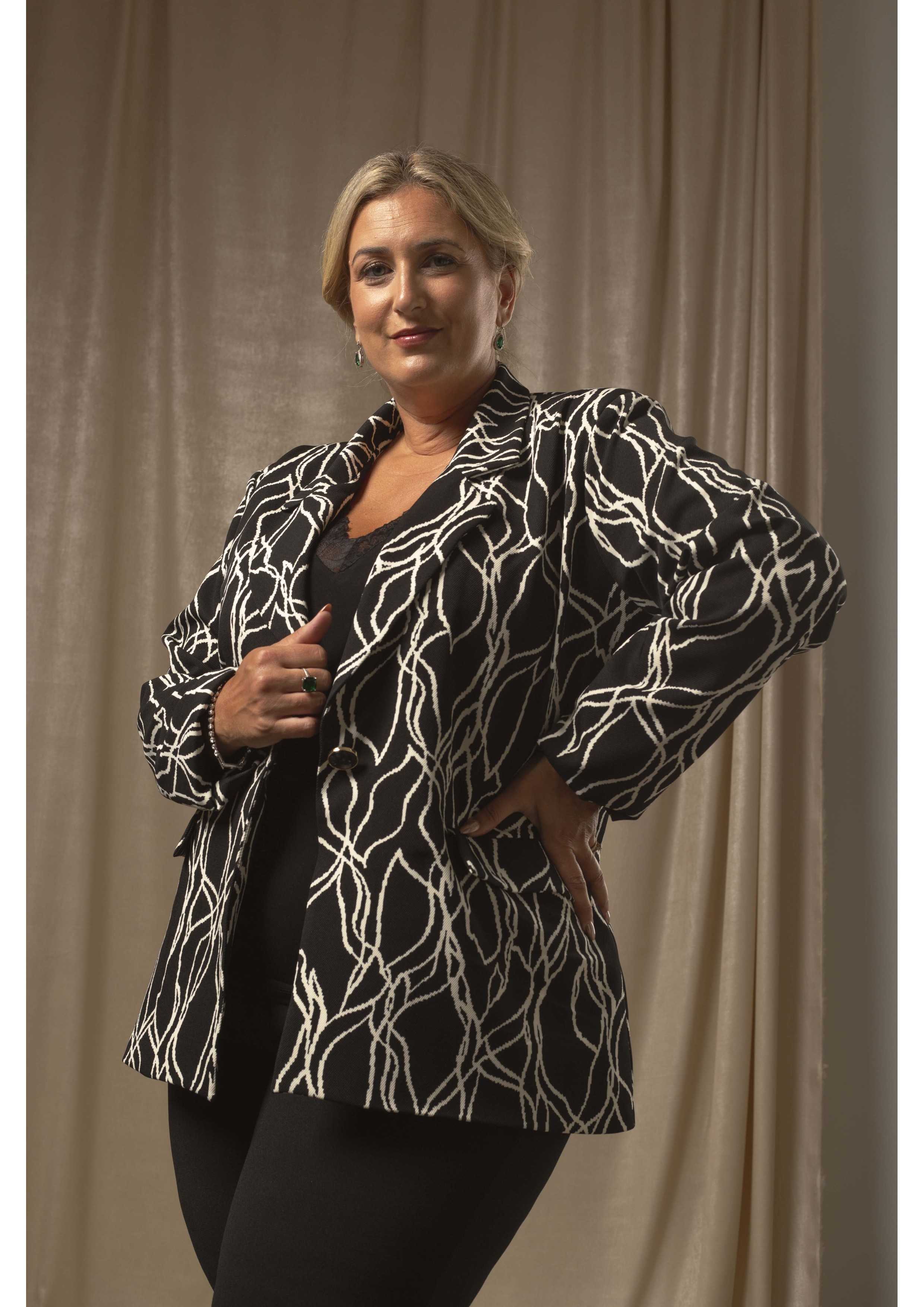 258031 - Blazer em tecido...