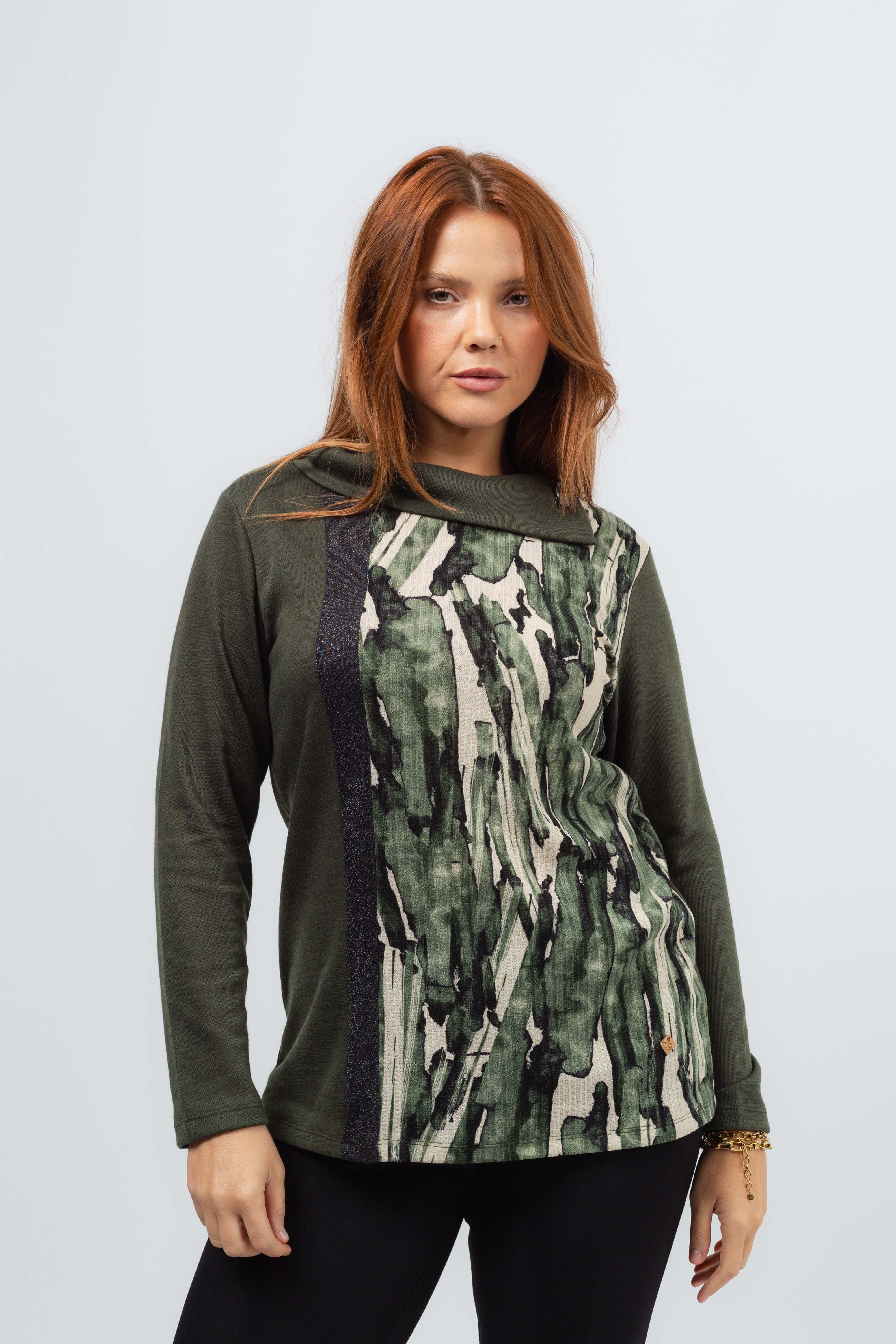 251166 - Camisola em malha lisa Coleção Outono Inverno Tamanhos Grandes